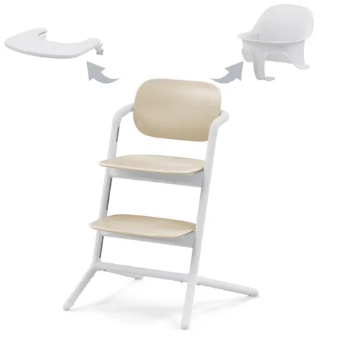 CYBEX LEMO 3W1 KRZESEŁKO DO KARMIENIA SAND WHITE