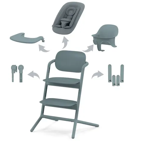 CYBEX LEMO 4W1 KRZESEŁKO DO KARMIENIA STONE BLUE