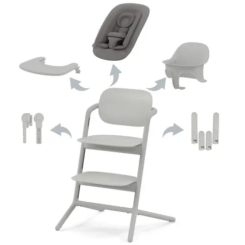 CYBEX LEMO 4W1 KRZESEŁKO DO KARMIENIA SUEDE GREY