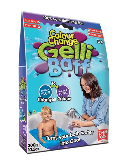 Magiczny proszek do kąpieli, Gelli Baff Colour Change, błękitny, 3+, Zimpli Kids