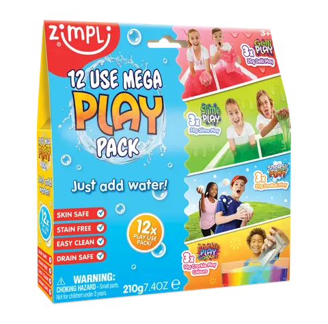 Zestaw magicznych proszków do wody, 12 szt., Mega Play Pack, 3+, Zimpli Kids