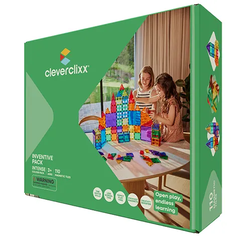 Cleverclixx - Klocki magnetyczne Inventive Pack Intense - 110 el.