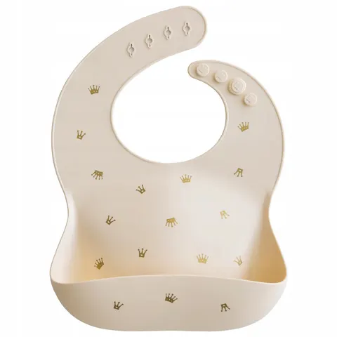 MUSHIE SILIKONOWY ŚLINIAK Z KIESZONKĄ PRETZEL