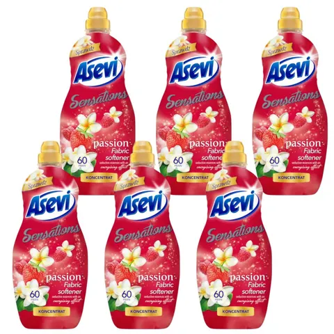 ASEVI Koncentrat do płukania 60 płukań PASSION 1440 ml, pakiet 6 szt.