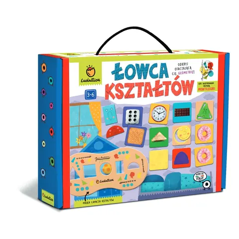 ludattica WALIZECZKA edukacyjna Montessori – ŁOWCA KSZTAŁTÓW