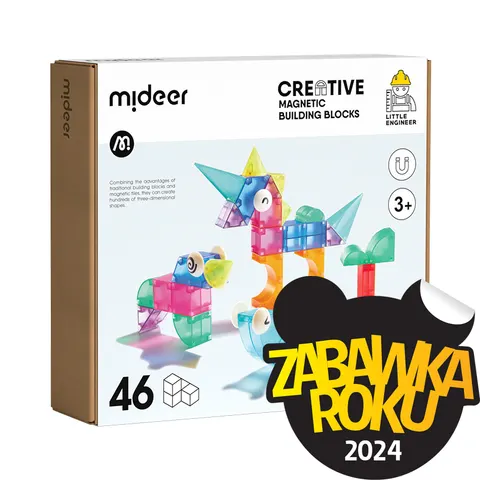 Mideer Klocki magnetyczne 3D (46 elementów)