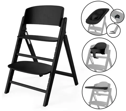 Cybex Click & Fold 4-in-1 krzesełko do karmienia / Stunning Black