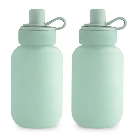 Mushie Silikonowe Saszetki na Mus – 2 pak – CAMBRIDGE BLUE