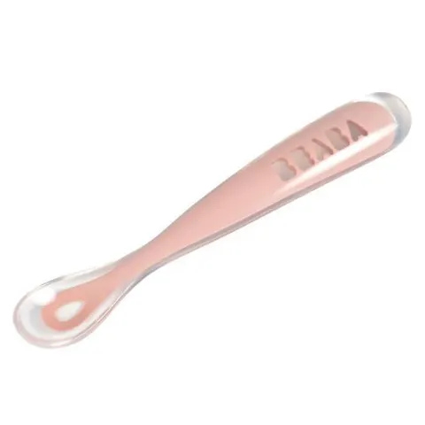 Beaba Łyżeczka silikonowa 4m+ / Pink