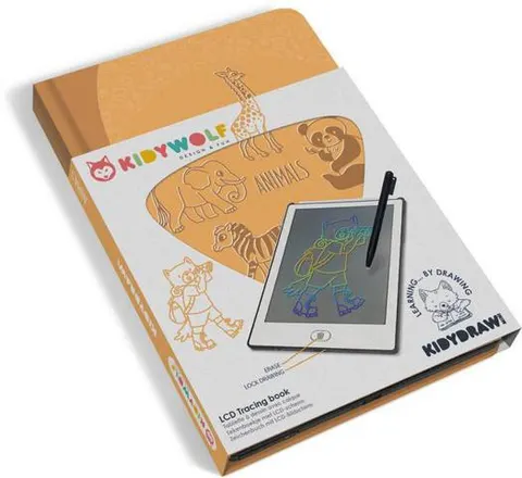 Kidywolf Kidydraw Mini Podświetlany tablet do rysowania - Zwierzęta