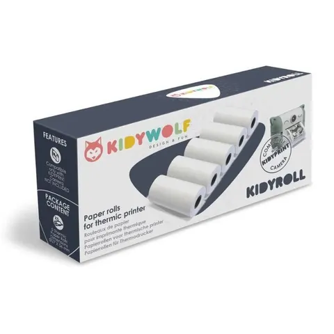 Kidywolf - Papier do aparatów Kidyprint 5 rolek