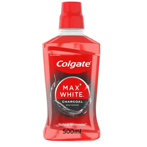COLGATE WHITE PROTECT Płyn do płukania jamy ustnej CHARCOAL, 500 ml