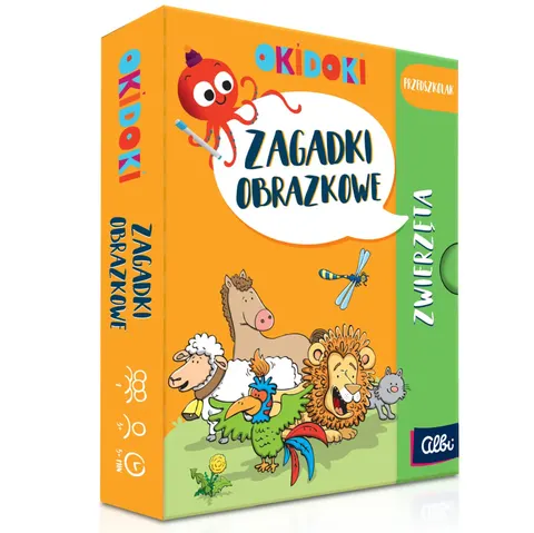 Okidoki Zagadki obrazkowe. Zwierzęta 3+ Albi