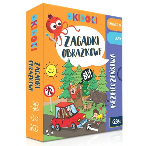 Okidoki Zagadki obrazkowe. Bezpieczeństwo 5+ Albi