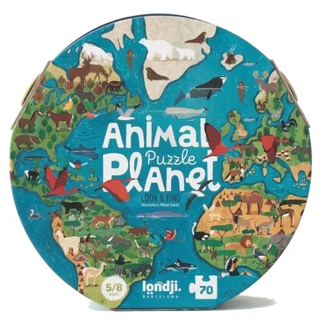 Londji - Puzzle z grą obserwacyjną Animal Planet 5+