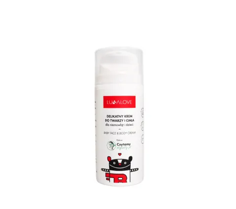 Lullalove Delikatny krem do twarzy i ciała dla dzieci - 100 ml