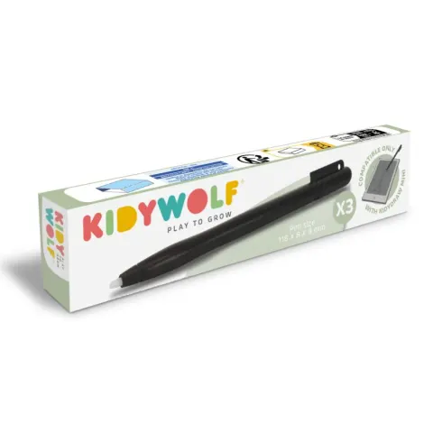 Kidywolf Kidypen - 3 Zapasowe Rysiki do Mini Tabletu dla Dzieci - Stylus