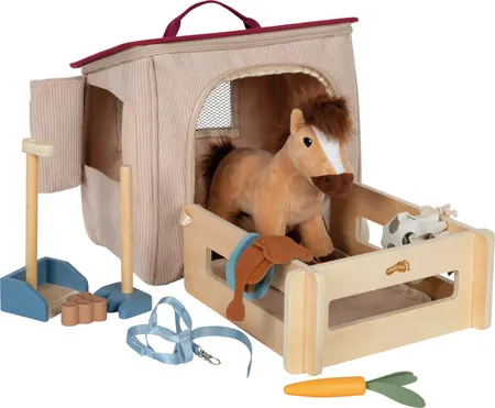 Small Foot Konik w stajni z boksem i akcesoriami