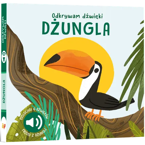 Odkrywam dźwięki Dżungla Książk dla dzieci Api Papi