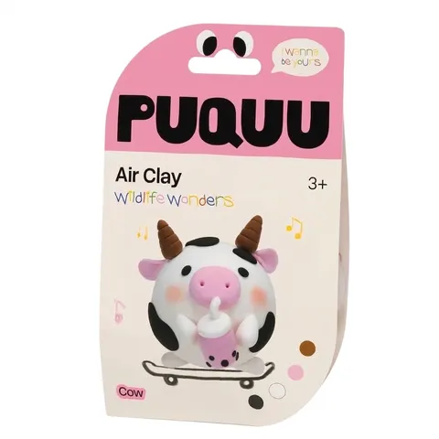 Air Clay Puquu - Krowa - zestaw masy plastycznej 3+
