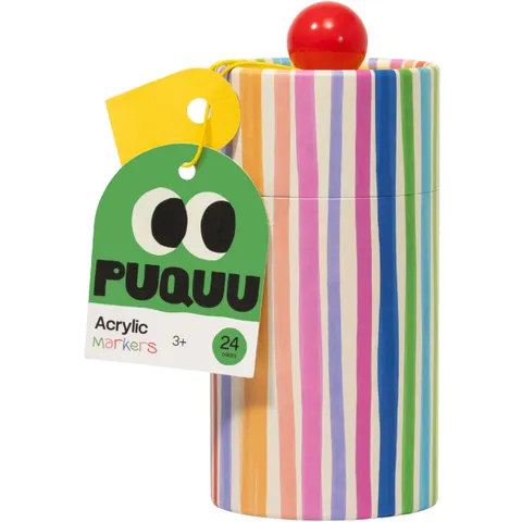 Markery akrylowe pisaki PUQUU - 24 kolory 3+