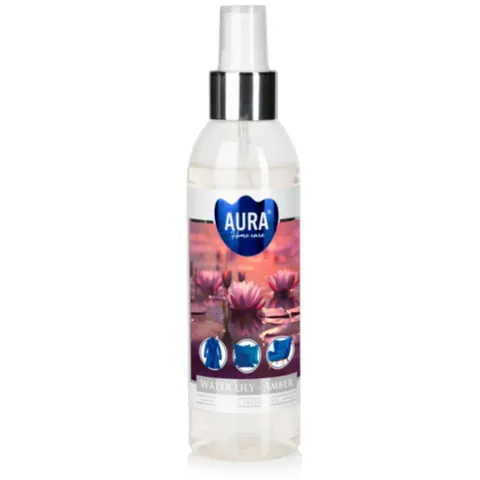 BISPOL AURA Odświeżacz do tkanin, pościeli, dywanów, sof LILIA - BURSZTYN, 185 ml