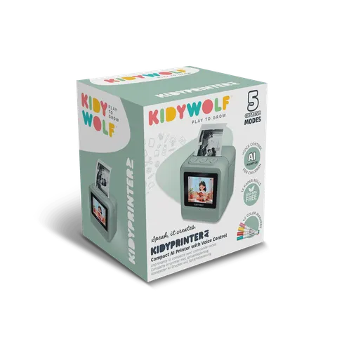 Kidywolf - Kidyprinter AI - kreatywna drukarka ze sztuczną inteligencją. Kidywolf