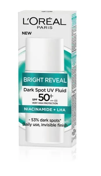 LOREAL Bright Reveal Fluid redukujący przebarwienia SPF 50+ 50ml