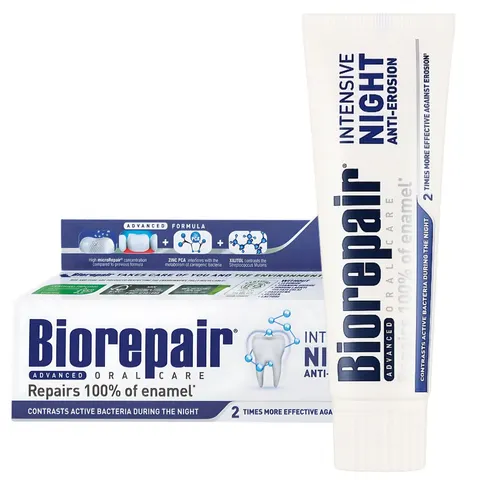 BIOREPAIR Intensive Night Action Pasta do zębów intensywnie regenerująca 75ml
