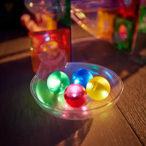 Cleverclixx - Klocki magnetyczne Balls Pack Dazzling Lights - 4 el.