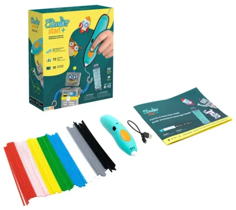 Długopis do druku 3D dla dzieci 6 lat+ 3Doodler Start Plus Zestaw Podstawowy SPLUS