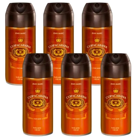 JEAN MARC MEN Dezodorant męski COPACABANA 150 ml, pakiet 6 szt.