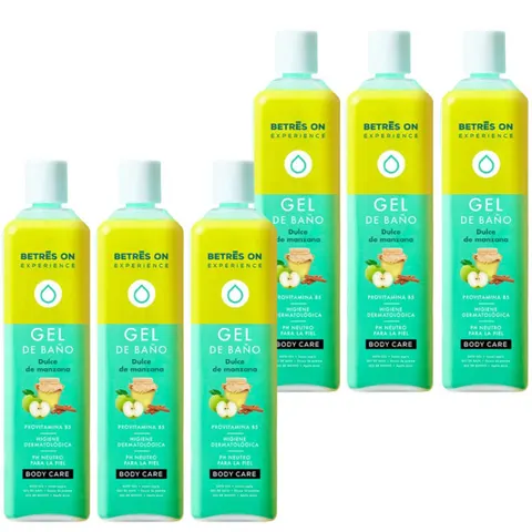 BETRES ON Żel pod prysznic SŁODKIE JABŁKO 750 ml, pakiet 6 szt.