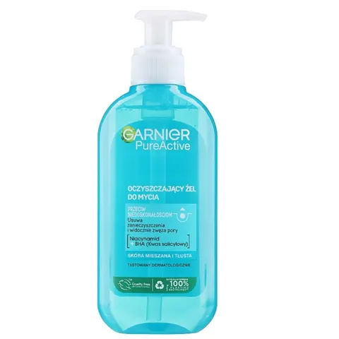 GARNIER Skin Naturals Czysta Skóra Żel głęboko oczyszczający zwężający pory 200ml