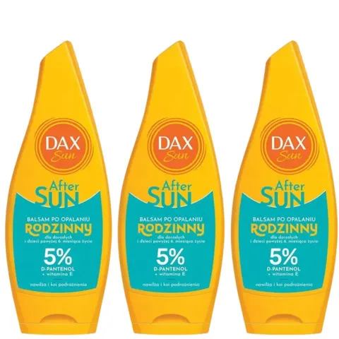 DAX SUN Balsam po opalaniu rodzinny z Depantenolem 5% 175 ml, pakiet 3 szt.