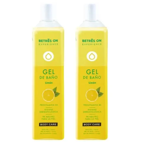 BETRES ON Żel pod prysznic CYTRYNOWY 750 ml, pakiet 2 szt.