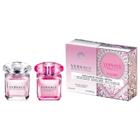 VERSACE SET (Bright Crystal + Absolu DUO X 2) woda perfumowana spray 30 ml