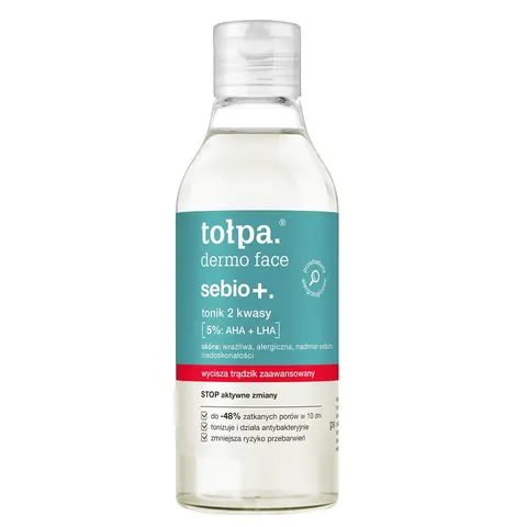 TOŁPA Dermo Face Sebio+ tonik 2 kwasy - 200ml