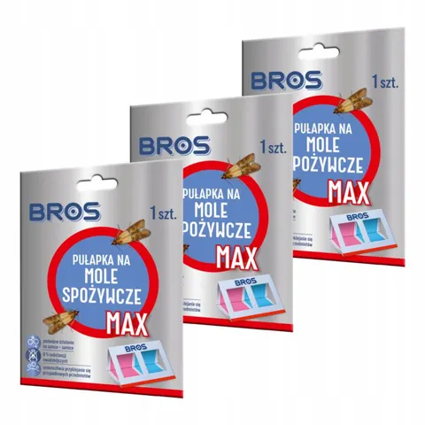 BROS Pułapka na mole spożywcze MAX, pakiet 3 szt