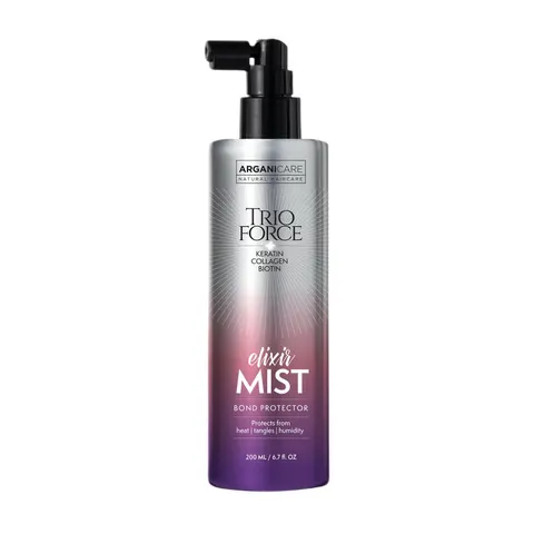 Arganicare Trio Force Elixir Mist spray termoochronny przeciw puszeniu się włosów 200ml