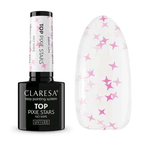 Claresa Top Pixie Stars No Wipe top hybrydowy bez przemywania 5g