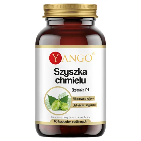 Yango Szyszka chmielu ekstrakt 10:1 suplement diety 60 kapsułek