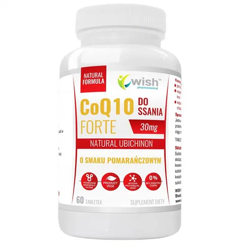 WISH Pharmaceutical CoQ10 Forte 30mg suplement diety 60 tabletek do ssania