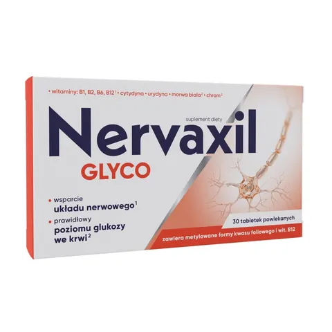 Nervaxil Glyco suplement diety 30 tabletek powlekanych