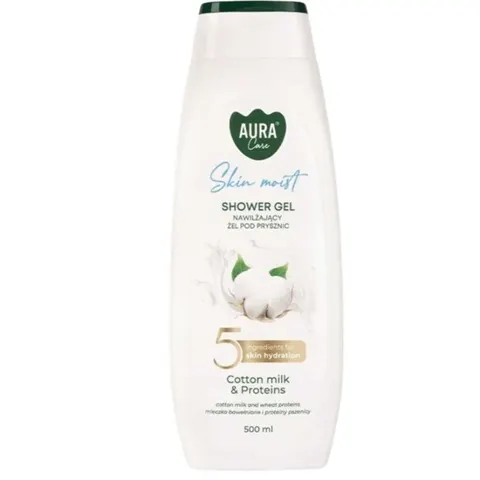 Kremowy żel pod prysznic 500 ml Mleczko bawełniane i Proteiny ASG-010-004 Aura Care