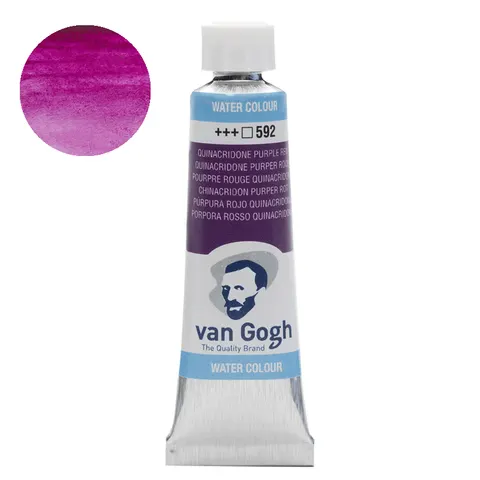 Farba akwarelowa Van Gogh 10 ml - 592 Quinacridone purple red