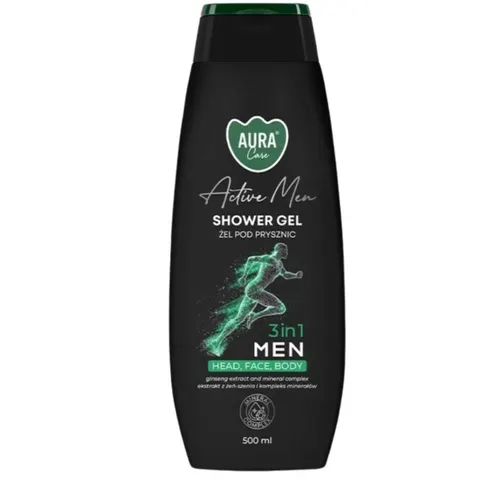 Kremowy żel pod prysznic 500 ml MEN 3w1 ASG-010-020 Aura Care