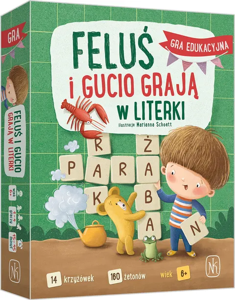 Feluś i Gucio grają w literki. Nasza Księgarnia