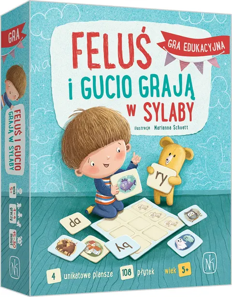 Feluś i Gucio grają w sylaby. Nasza Księgarnia