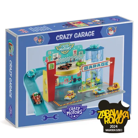 Warsztat samochodowy kolekcja CRAZY MOTORS. Djeco